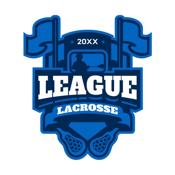 League Lacrosse Logo Template Thumbnail
